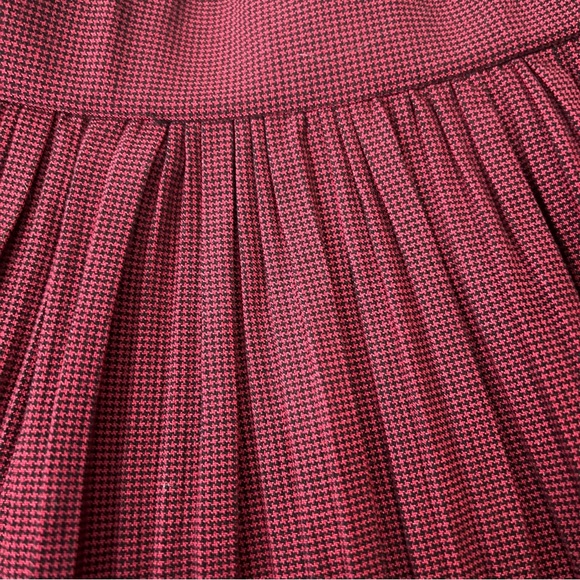 Zara Flared Burgundy Oxblood Shorts Skorts - Picture 3 of 11